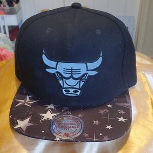 Nostalgia Black Bulls Cap with Starry Brim
